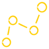 business growth yellow icon
