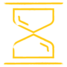 sand clock yellow icon
